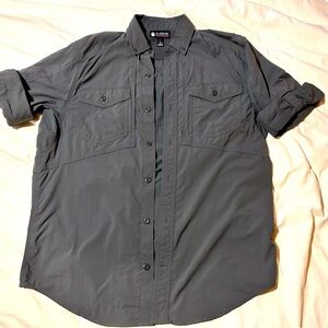 Duluth Trading Co Alaskan Hardgear long sleeve flex safari shirt